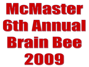 6th Annual Brain Bee - 2009