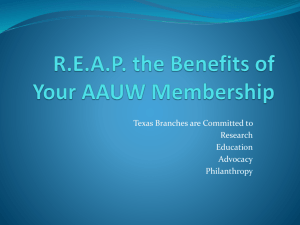 REAP the Benefits of Your AAUW Membership