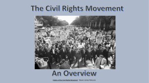 The Civil Rights Movement An Overview