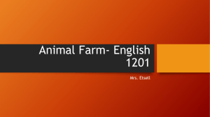 Animal Farm- English 1201