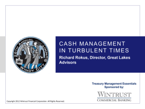 Cash Management In Turbulent Times