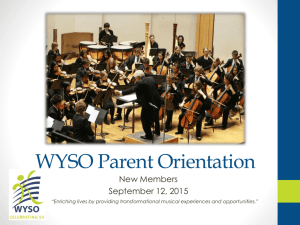 WYSO New Parent Orientation 1516