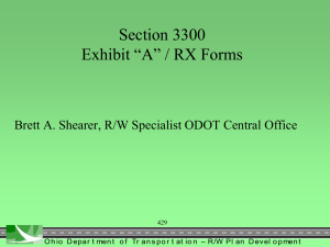 Section 3300 Exhibit - Ohio Department of Transportation