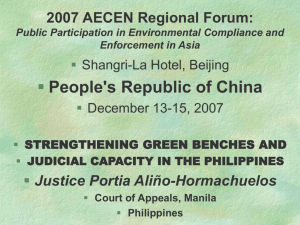 2007 AECEN Regional Forum: Public Participation in Environmental