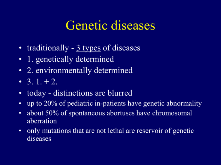 Genetic Diseases