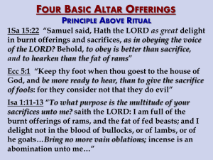 Altar Offerings - Bible Talks for You
