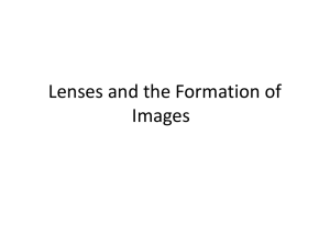 Lenses and the Formation of Images
