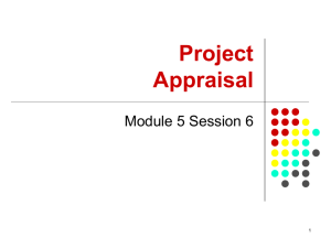 Project Appraisal