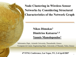 Node Clustering in Wireless Sensor Networks by Considering