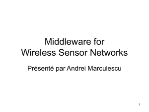 Middleware for WSN - TCS