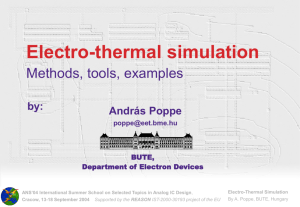 Electro-thermal simulation