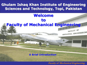 Asia Link Presentation at FME 2006 - Ghulam Ishaq Khan Institute of