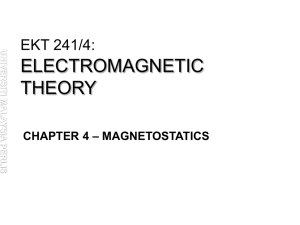 Chap 4 - Magnetostatics