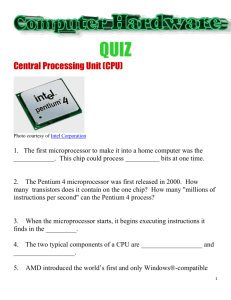 Computer Hardware Quiz