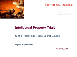 Intellectual Property Trials