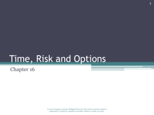 Time, Risk and Options