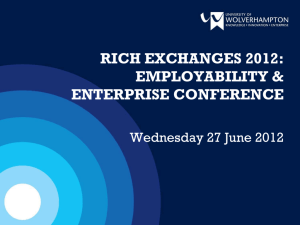rich exchanges 2012: employability & enterprise conference