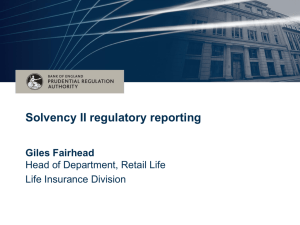 PRA Solvency II Conference: Regulatory