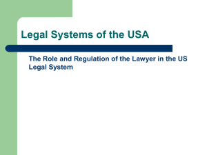 The Legal Systems of the United States of America