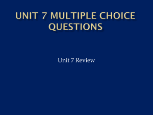 Unit 7 MC Review 1516