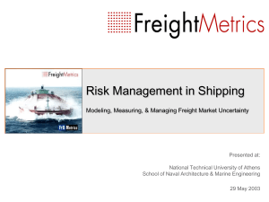 Risk Management in Shipping - Laboratory for Maritime Transport