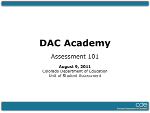 2011 - 2012 DAC Academy PowerPoint