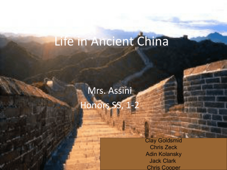 Life In Ancient China