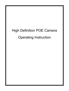 Network Camera Operating InstructionRevised