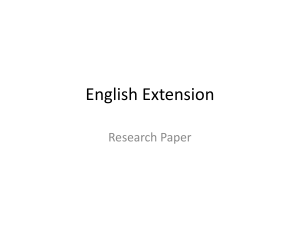 English Extension