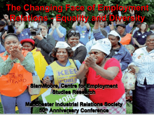 Equality, Diversity and Employment Relations