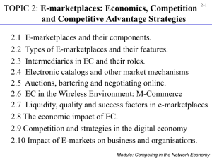 Types of E-Marketplaces