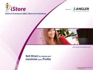 Online E-Commerce (B2C) Storefront Solutions