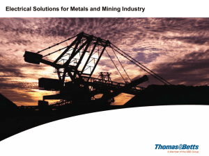 Electrical Solutions for Metals and Mining Industry Presentation