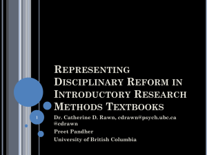 Representing Disciplinary Reform in Introductory