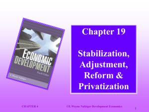 Development Economics – Econ 682
