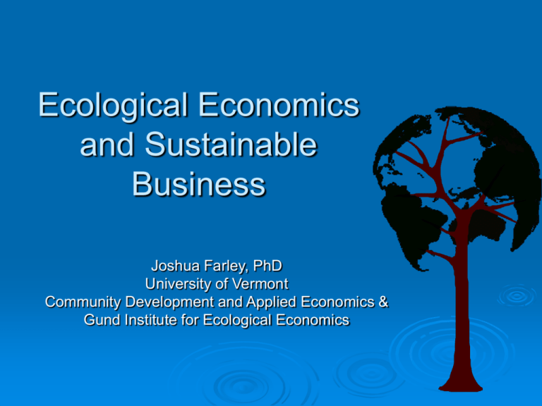 phd in ecological economics