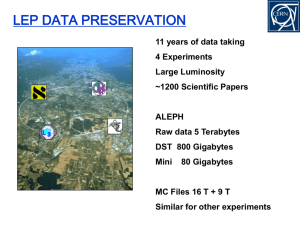 History of Lep data archiving- Aleph Statement (1)