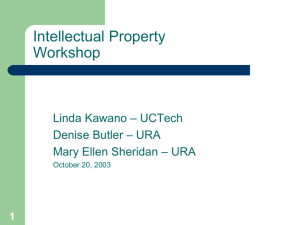 Follow-up Intellectual Property Workshop (2003)