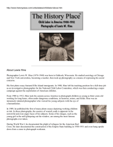 About Lewis Hine – Article - Institute for Student Achievement