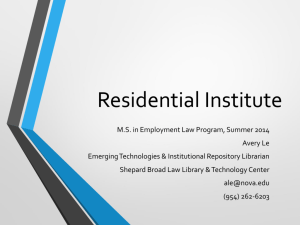 Residential Institute M S Employment Law
