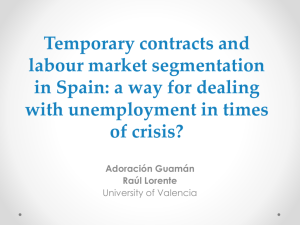 Unemployment, temporality and labour laws reforms in Spain: a new