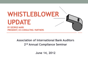 Whistleblower-Update