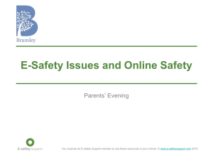 E Safety presentation