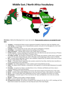 2014 Middle East North Africa Vocabulary