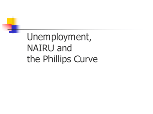 Unemployment, NAIRU and the Phillips Curve