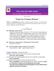 Praise for Virtuous Women