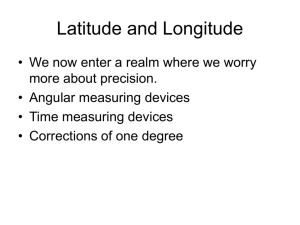 Latitude and Longitude - Harvard University Department of Physics