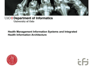 Integrated Health Information Architecture