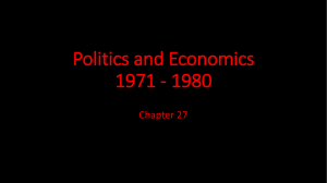 Politics and Economics 1971