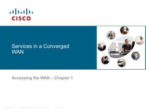 Describe the Key WAN Technology Concepts